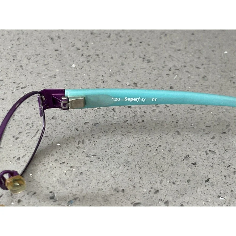 Superflex Eyeglasses Frames ONLY SFK-115 C2 Kids Brown Full Rim 42-16-120